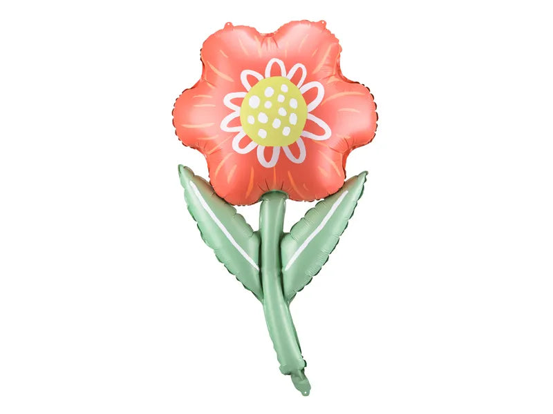Large Flower Balloon, 30" Tall, Inflate with Helium or Self-Inflate with a Straw, Fun Floral Decor! - Cohasset Party Supply