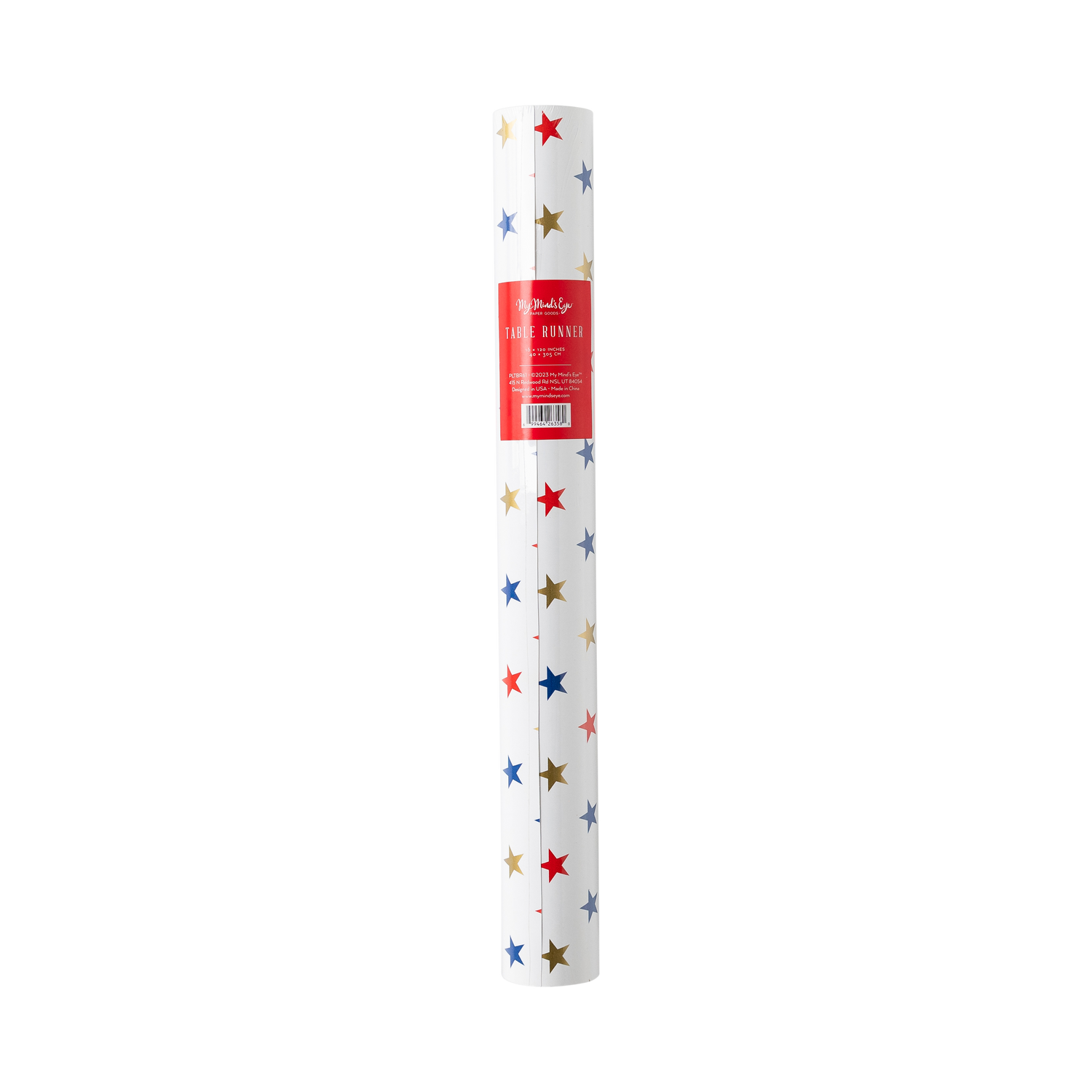 My Mind’s Eye - PLTBR61 - Small Multi Stars Paper Table Runner - Cohasset Party Supply