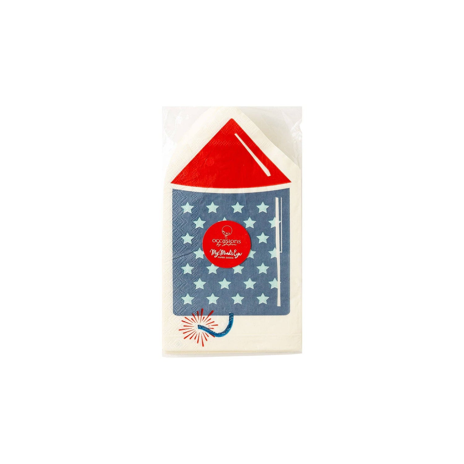 My Mind’s Eye - SSP931 - Occasions by Shakira - Rocket Shaped Dinner Napkin - Cohasset Party Supply