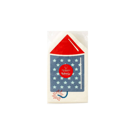 My Mind’s Eye - SSP931 - Occasions by Shakira - Rocket Shaped Dinner Napkin - Cohasset Party Supply