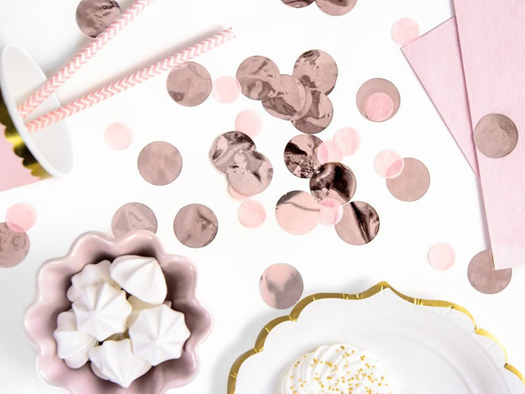 Rose Gold Party Confetti, Add the Perfect Touch of Rose Gold Sparkle To Your Next Party, 15 Grams - Cohasset Party Supply