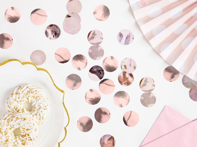 Rose Gold Party Confetti, Add the Perfect Touch of Rose Gold Sparkle To Your Next Party, 15 Grams - Cohasset Party Supply