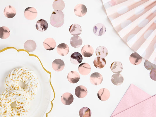 Rose Gold Party Confetti, Add the Perfect Touch of Rose Gold Sparkle To Your Next Party, 15 Grams - Cohasset Party Supply