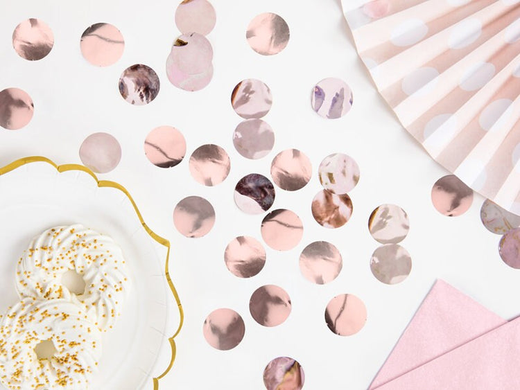 Rose Gold Party Confetti, Add the Perfect Touch of Rose Gold Sparkle To Your Next Party, 15 Grams - Cohasset Party Supply