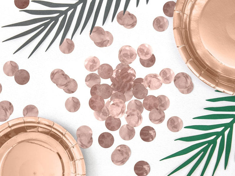 Rose Gold Party Confetti, Add the Perfect Touch of Rose Gold Sparkle To Your Next Party, 15 Grams - Cohasset Party Supply