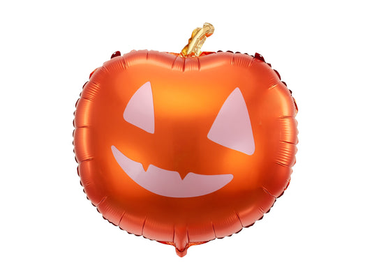 Giant Pumpkin Balloon, Large Orange Jack-O'-Lantern Foil Balloon, Fun Halloween decor! - Cohasset Party Supply