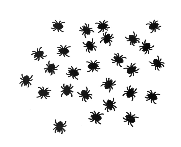 Black Spider Party Confetti, Add the Perfect Touch of Fun to Your Halloween Party with These Die-Cut Spider Confetti, 15 Grams - Cohasset Party Supply