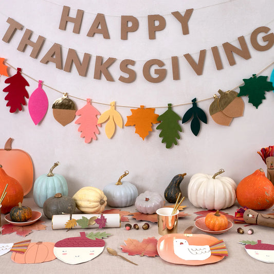 Thanksgiving Acorn Napkins, Set of 20 Acorn Napkins From Meri Meri, Fun Napkins for a Fall Party! - Cohasset Party Supply