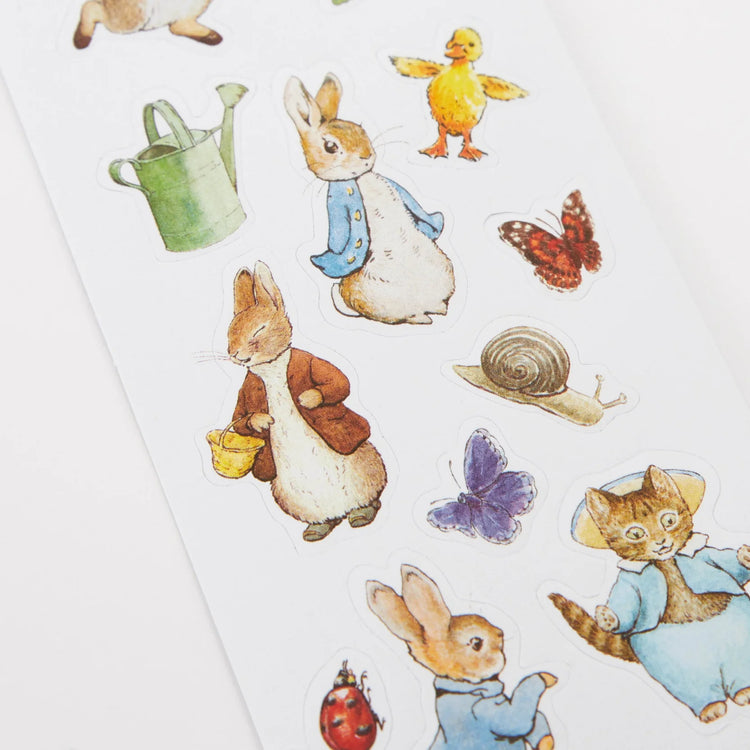 Peter Rabbit Stickers, Mini Stickers Roll of Peter Rabbit Easter Stickers with 306 Stickers and 17 Designs, By Meri Meri - Cohasset Party Supply